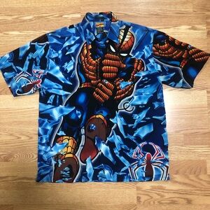 2001 Marvel Spiderman Button Down